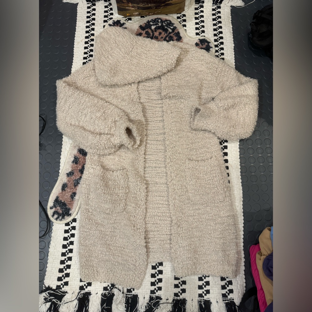 Rachel Zoe Long Sweater Cardigan Hooded